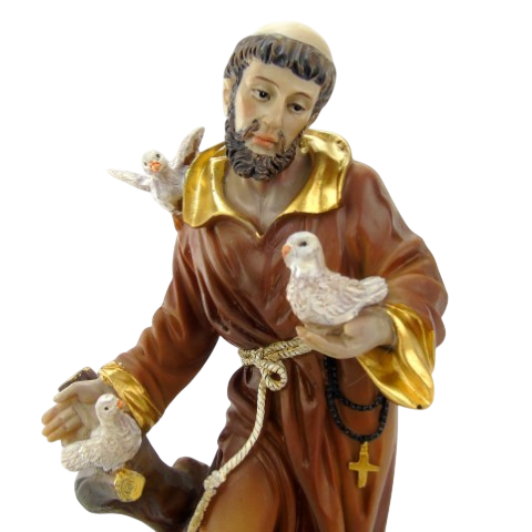 S. Francisco de Assis em marfinite pequeno