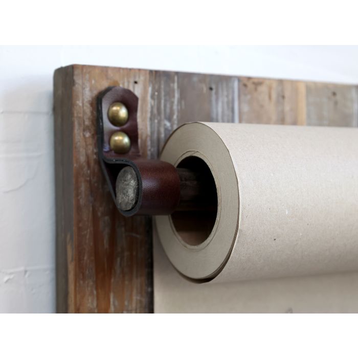 Suporte de parede rústico p/rolo papel