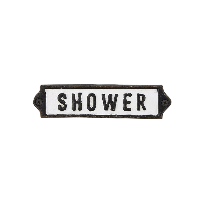 Placa metálica em ferro fundido "Shower"