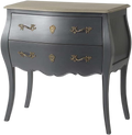 Cómoda vintage em azul celeste e dourado