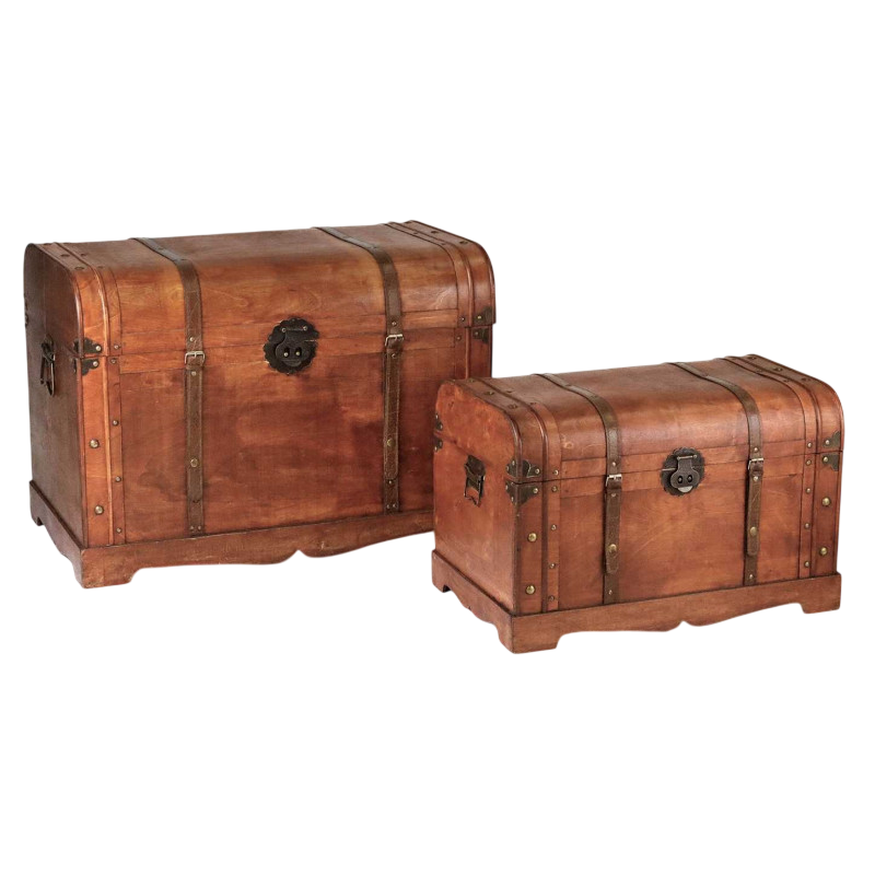 Baú vintage castanho