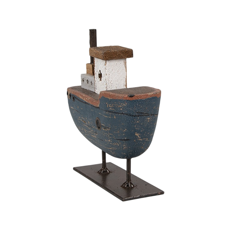 Barco decorativo em madeira