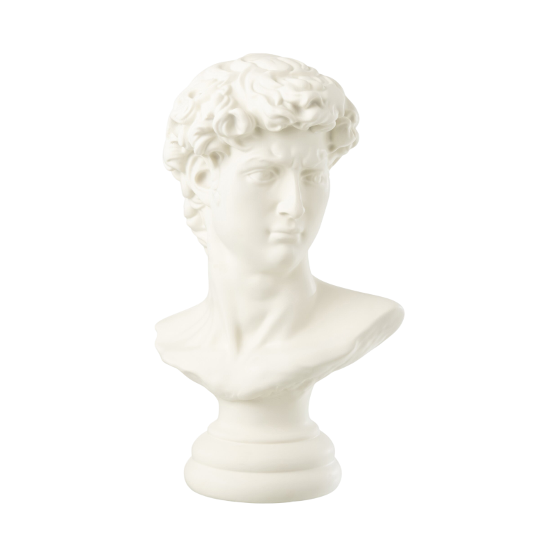 Busto de David branco
