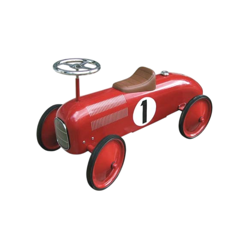 Carro de corrida vintage vermelho