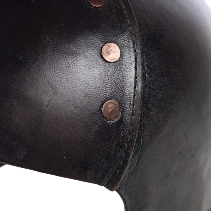 Capacete de futebol americano em couro