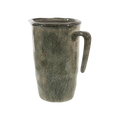 Jarra verde e castanha