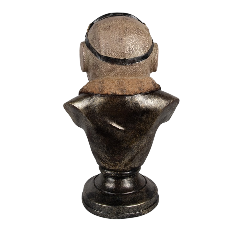 Estatueta de cão castanha