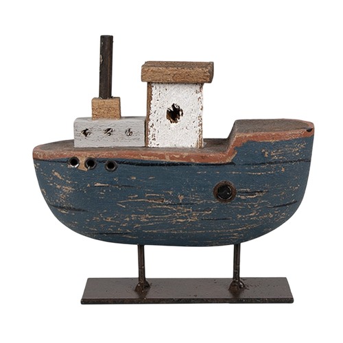Barco decorativo em madeira