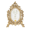 Moldura oval dourada