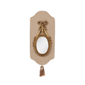 Espelho bege e dourado