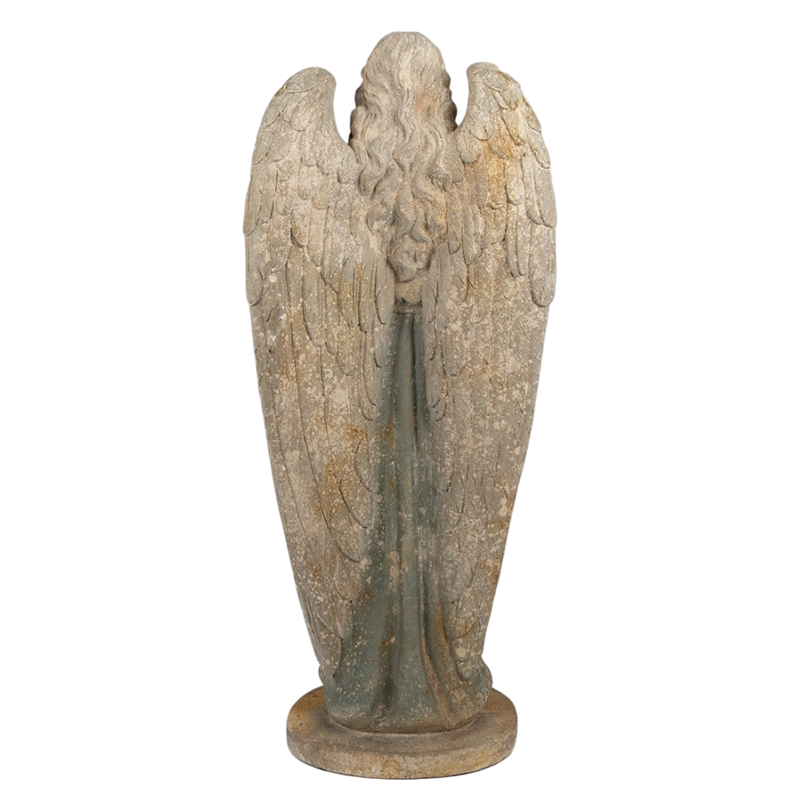 Estatueta de anjo óxido de magnésio