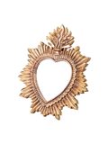 Moldura coração dourada