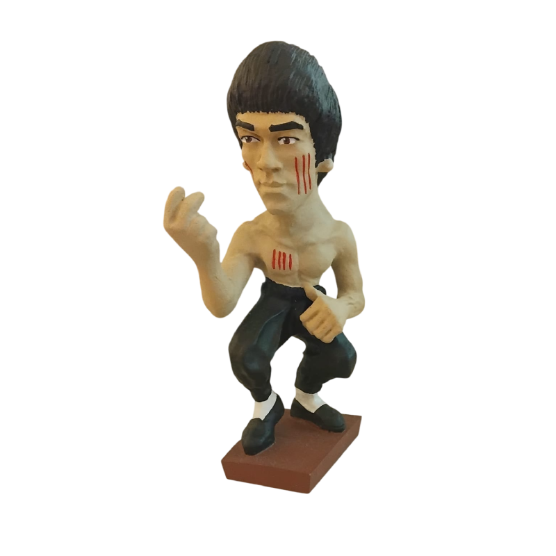 Estatueta de caricatura Bruce Lee
