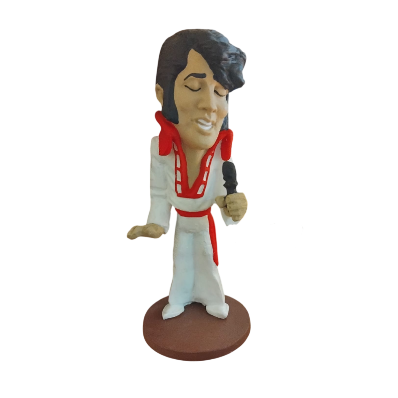 Estatueta de caricatura Elvis Presley