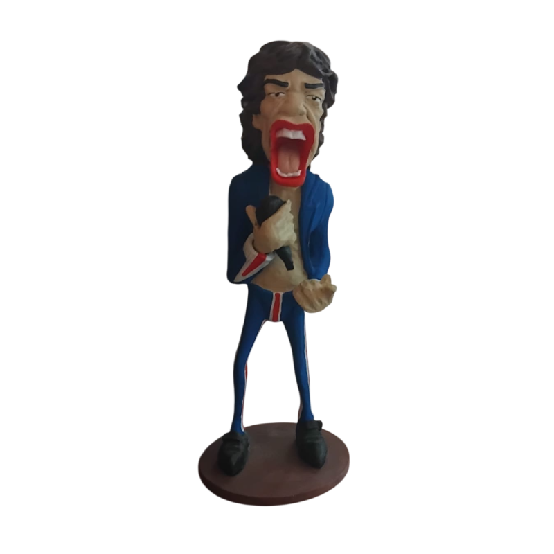 Estatueta de caricatura Mick Jagger