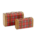 Mala de viagem vintage Royal Tartan