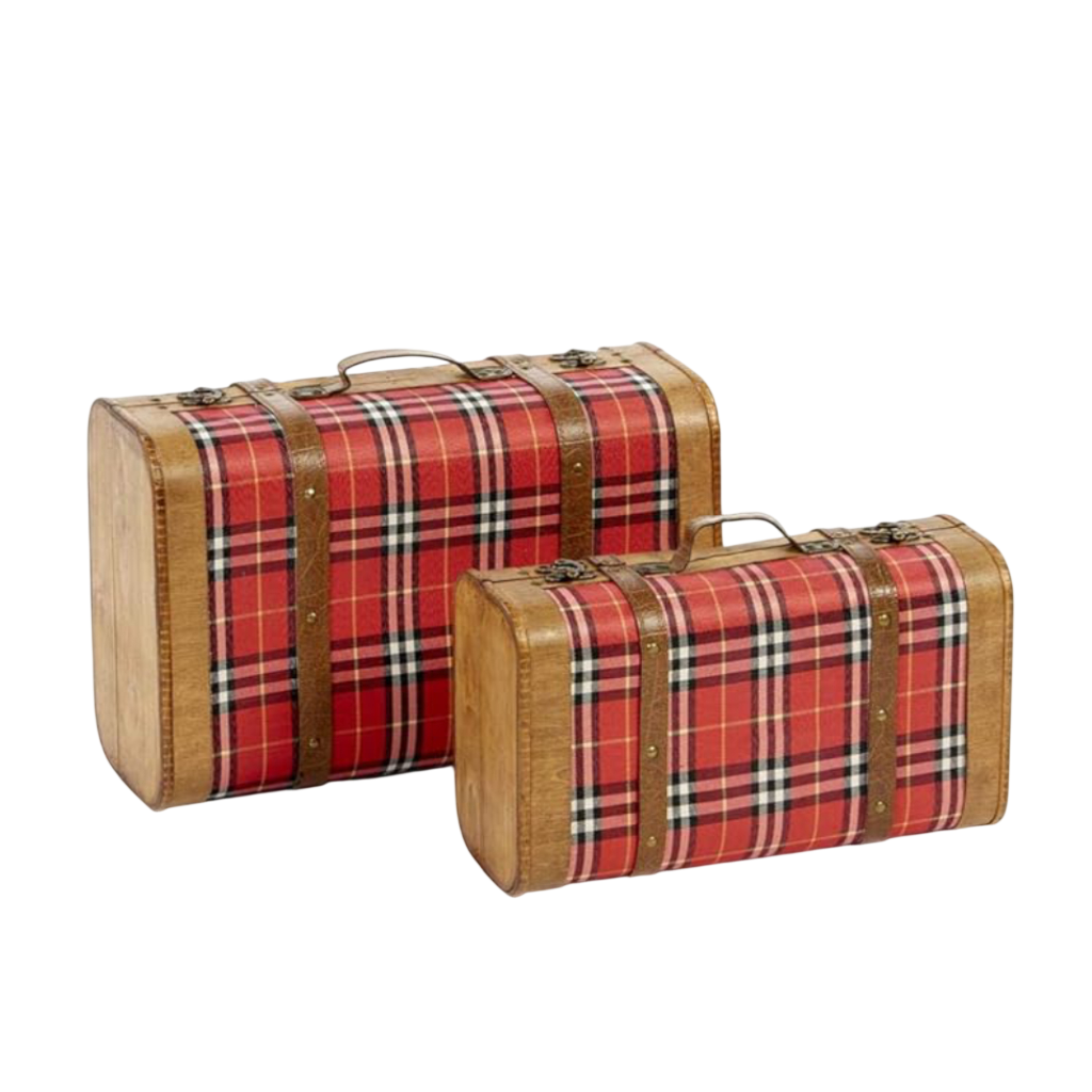 Mala de viagem vintage Royal Tartan