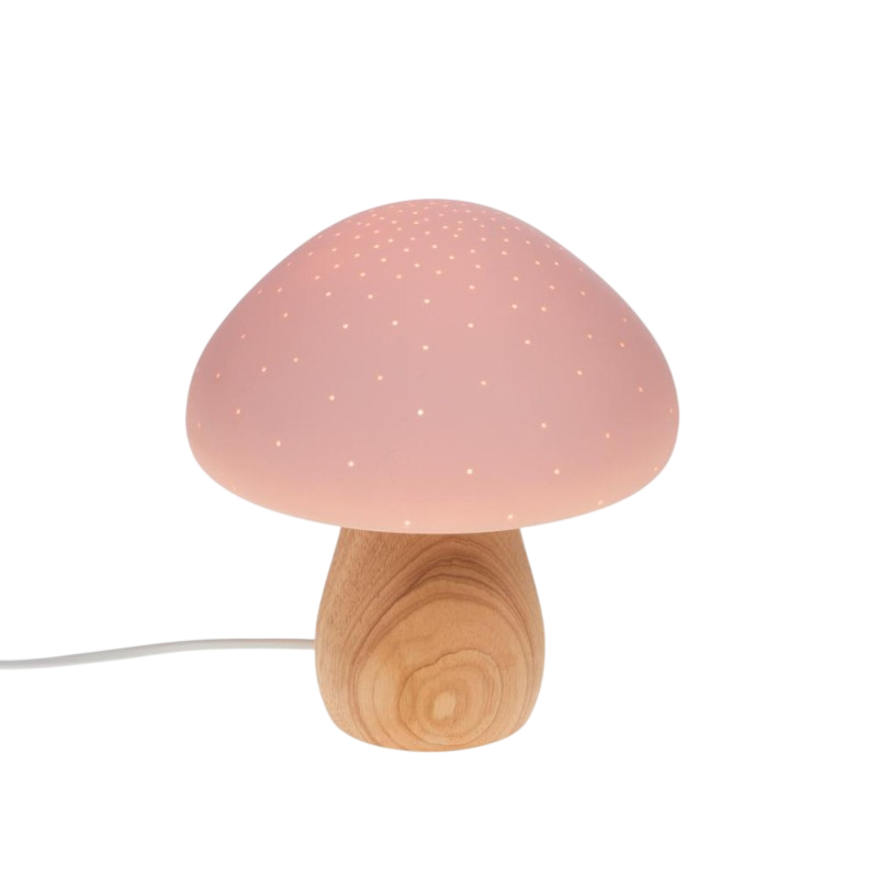 Candeeiro Cogumelo Rosa