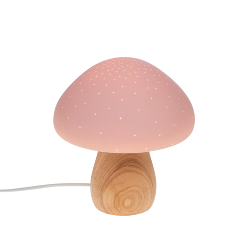 Candeeiro Cogumelo Rosa
