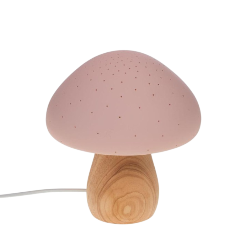 Candeeiro Cogumelo Rosa