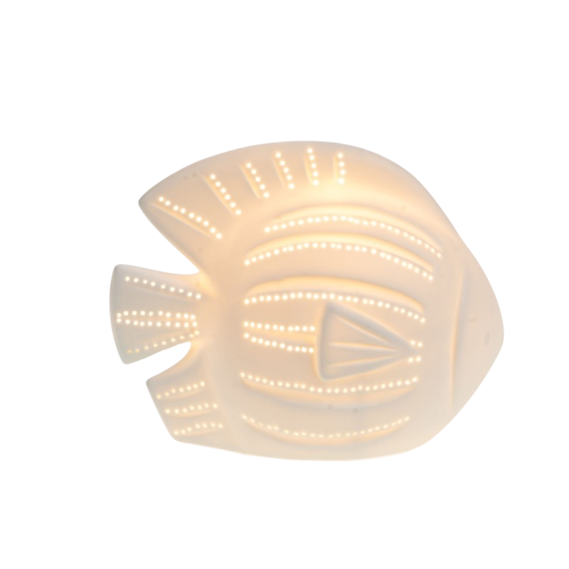 Candeeiro Peixe em porcelana