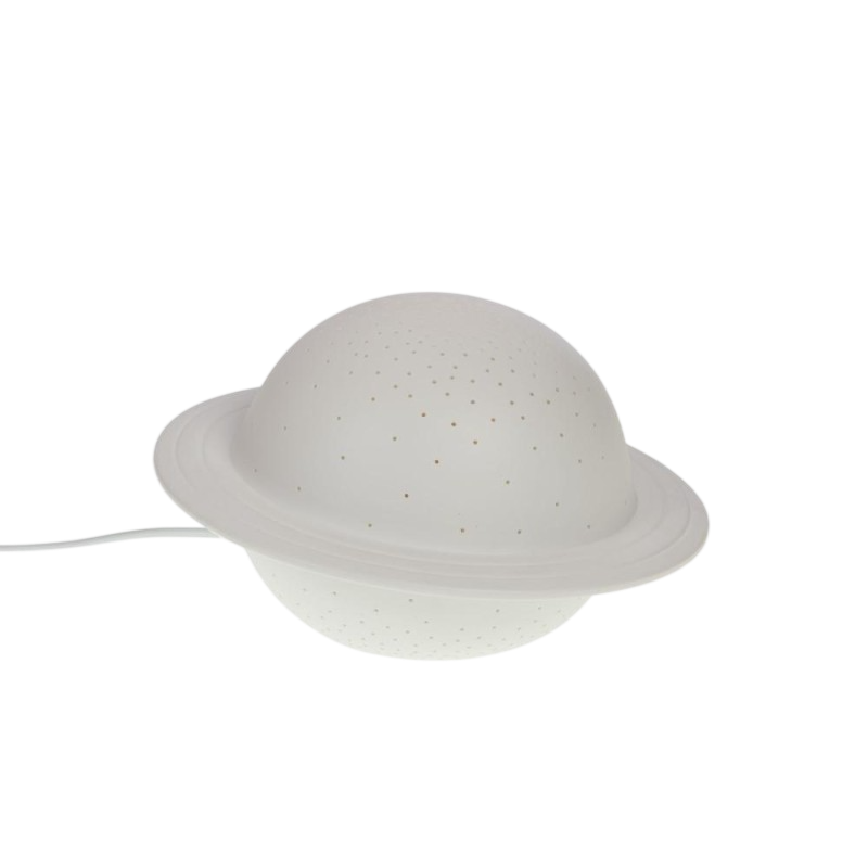 Candeeiro Saturno em porcelana