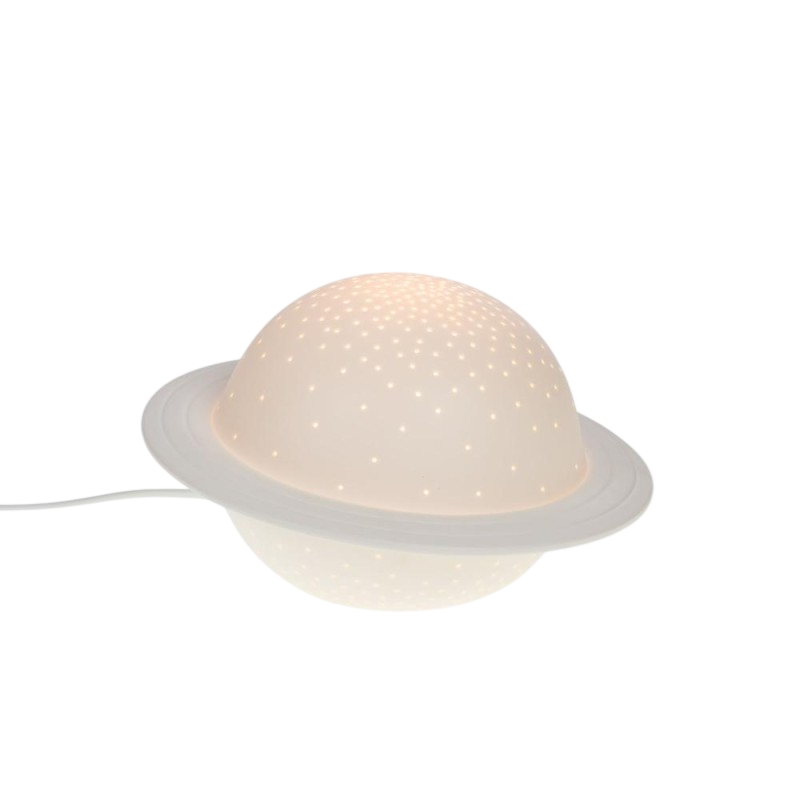 Candeeiro Saturno em porcelana