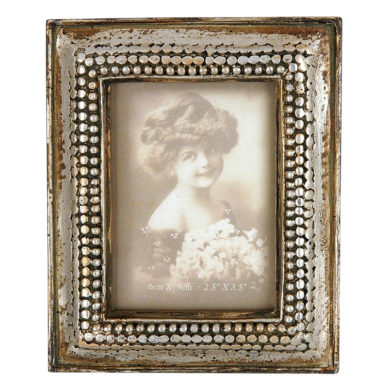 Moldura prateada vintage