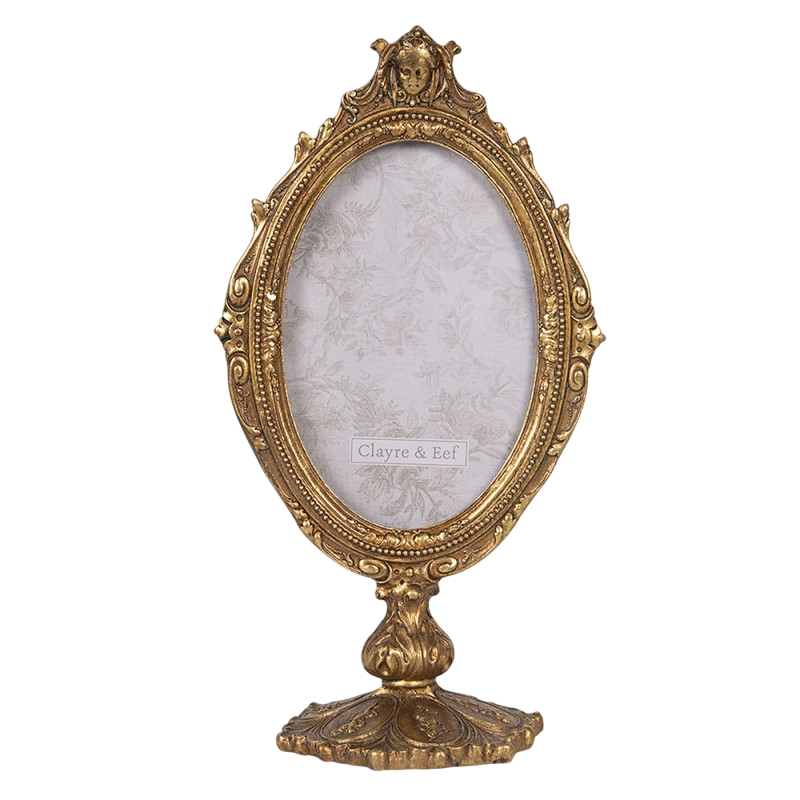 Moldura em dourado com coroa