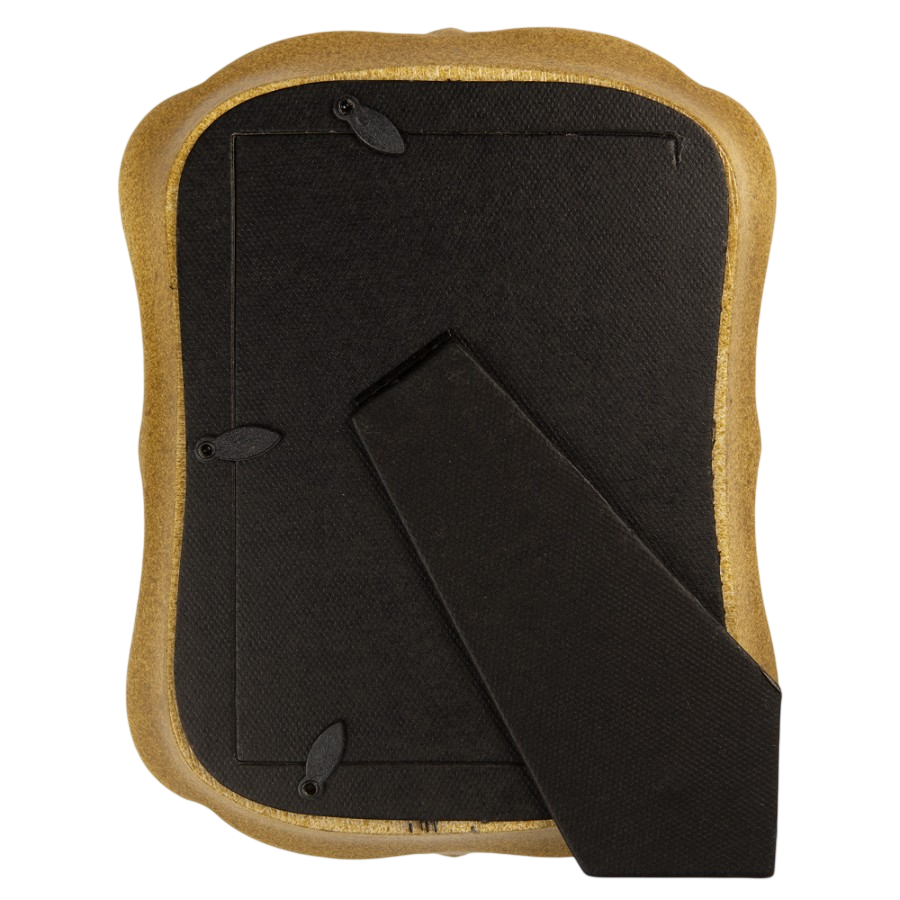 Moldura em amarelo velho e dourado