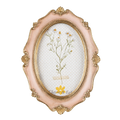 Moldura em rosa e dourado