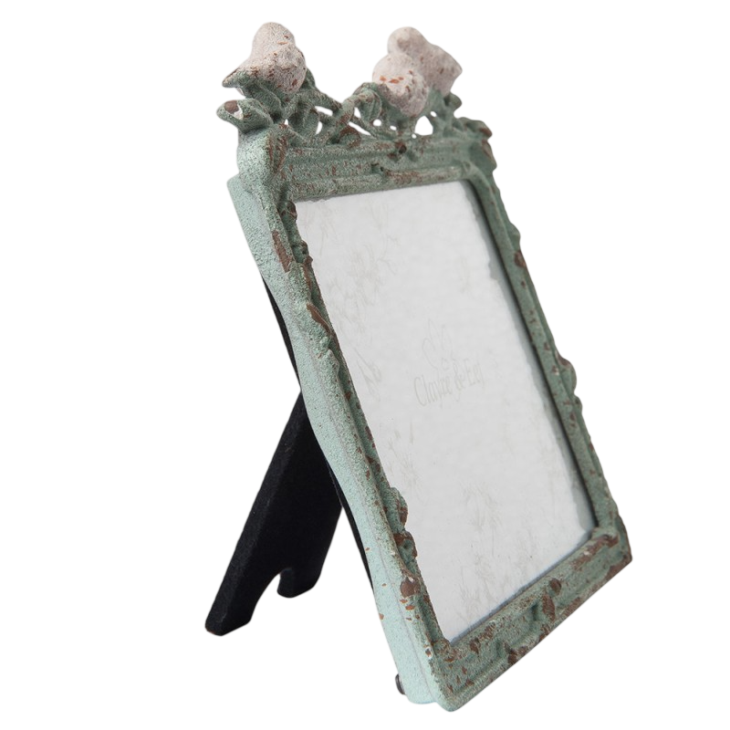 Moldura rectângular metal verde