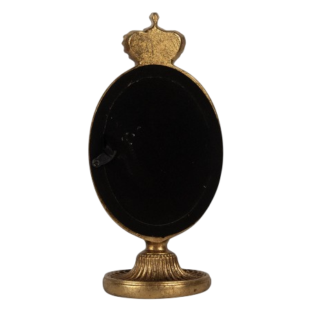 Moldura dourada com coroa