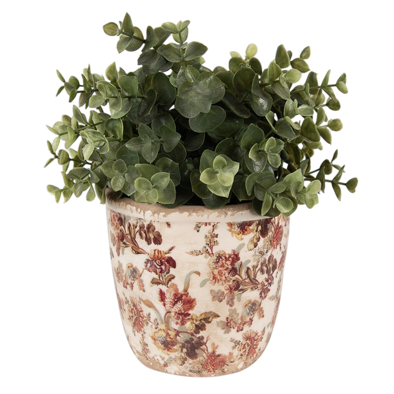 Vaso em cerâmica floral