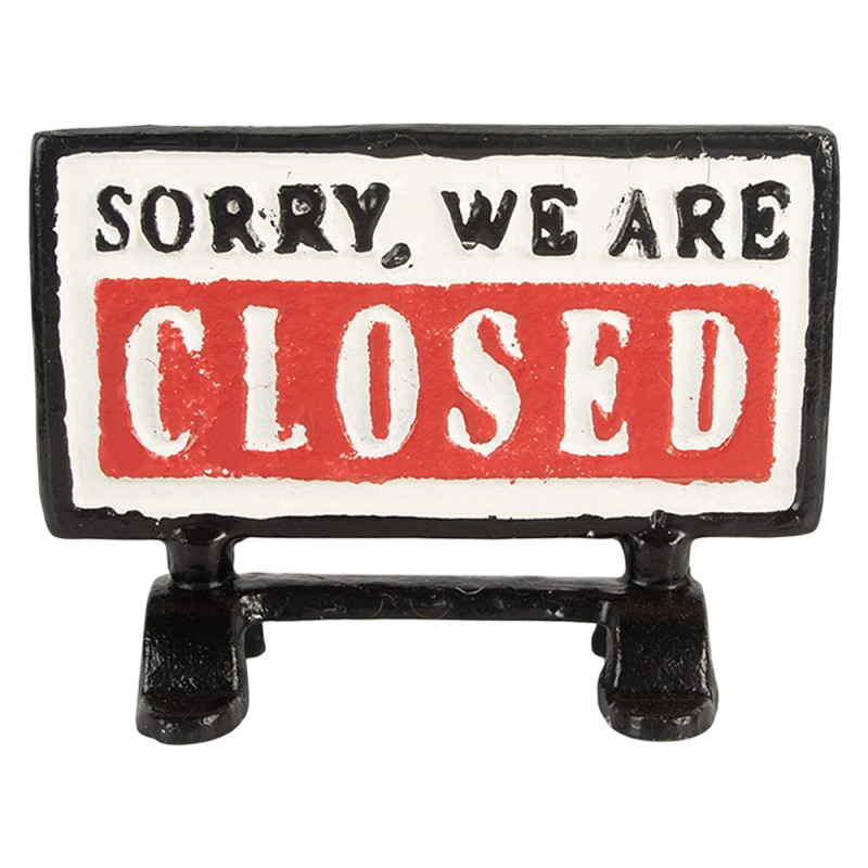 Placa open/closed em metal